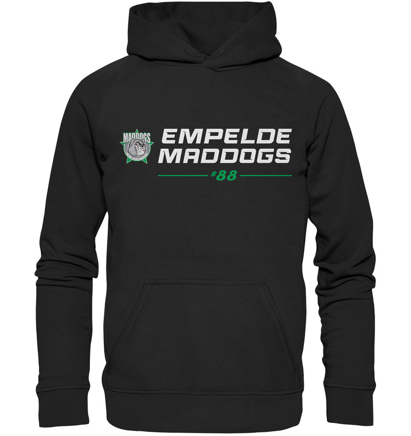 Empelde Maddogs - Hockey Time (mit eigener Nummer und Name) - Kinder Hoodie