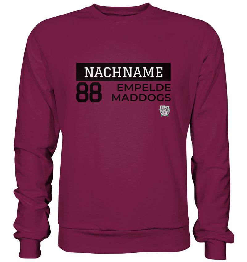 Empelde Maddogs - Gameplayer - Sweatshirt (mit eigener Nummer & Name)