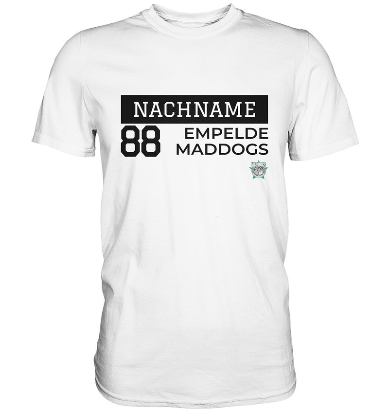 Empelde Maddogs - Gameplayer - Shirt (mit eigener Nummer & Name)